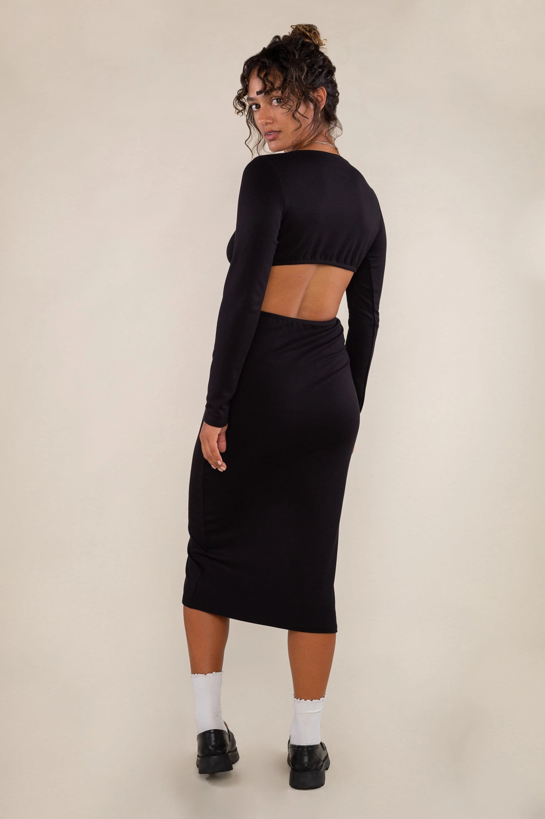 Cut Out Knit Dress