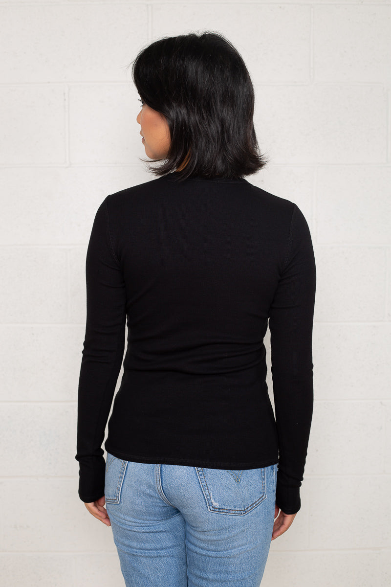 Long Sleeve Rib Top (Regular Length)