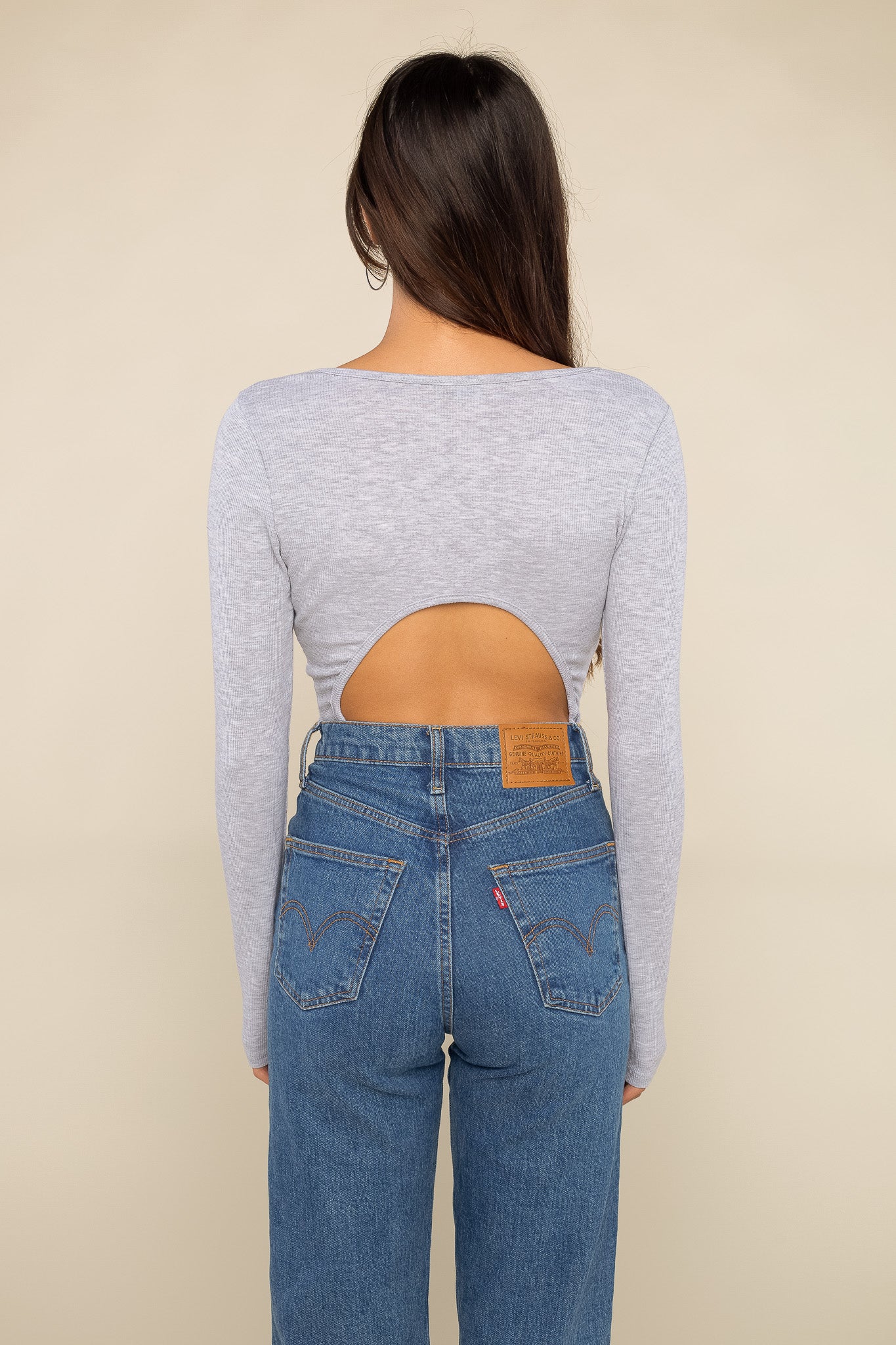 Backless 2x1 Rib Bodysuit
